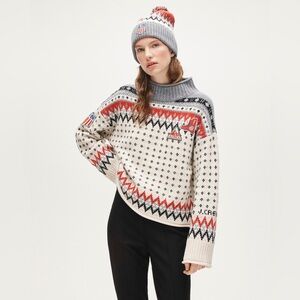 NWT U.S. Ski & Snowboard by J.Crew Fair Isle Rollneck™ Sweater in Vintage Wool